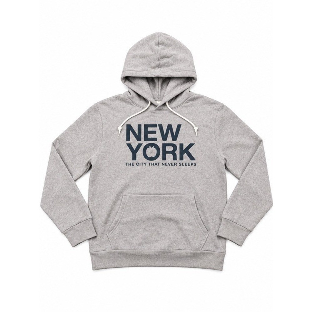 Old Navy Mens Hoodie Gray New York City That Never Sleeps XL NWT